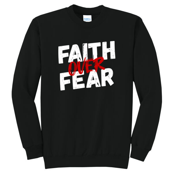 Faith Over Fear - Core Fleece Crewneck Sweatshirt Thumbnail